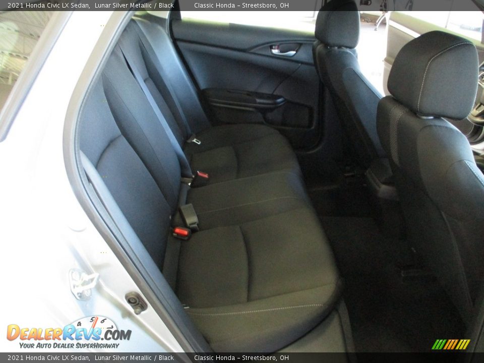 2021 Honda Civic LX Sedan Lunar Silver Metallic / Black Photo #19