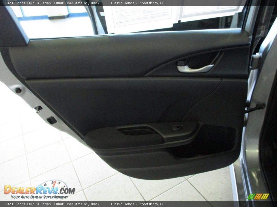 2021 Honda Civic LX Sedan Lunar Silver Metallic / Black Photo #22