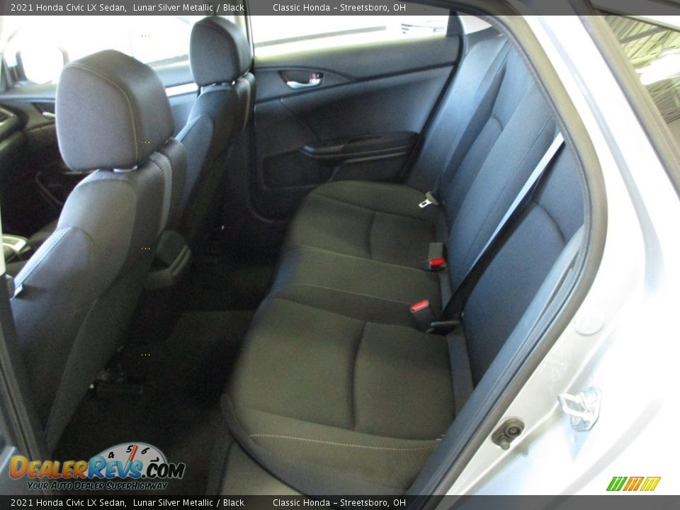 2021 Honda Civic LX Sedan Lunar Silver Metallic / Black Photo #24