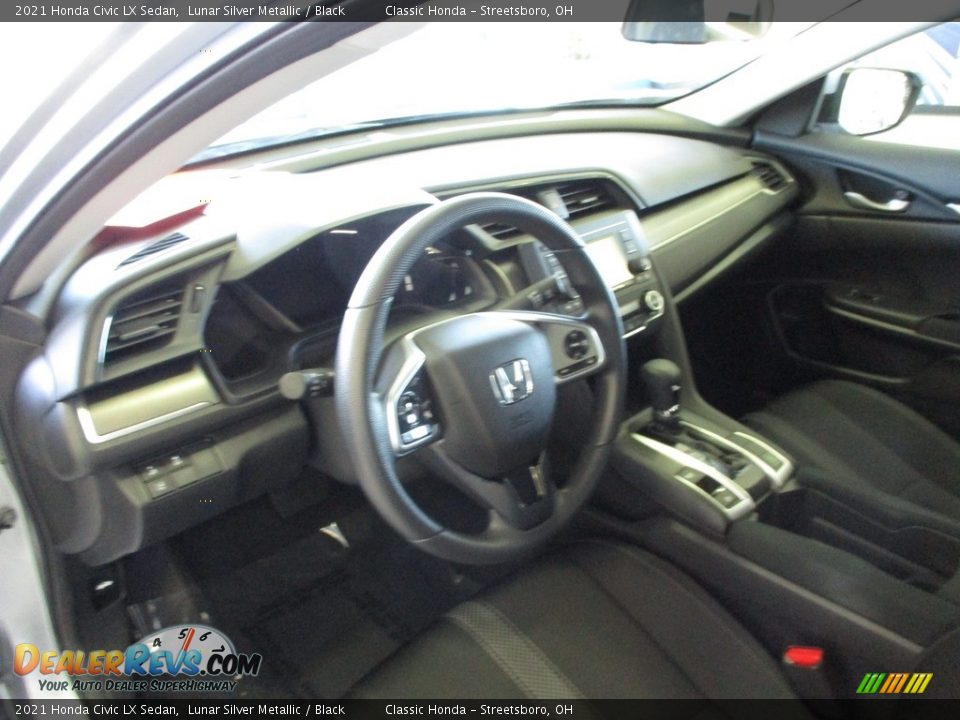 2021 Honda Civic LX Sedan Lunar Silver Metallic / Black Photo #26