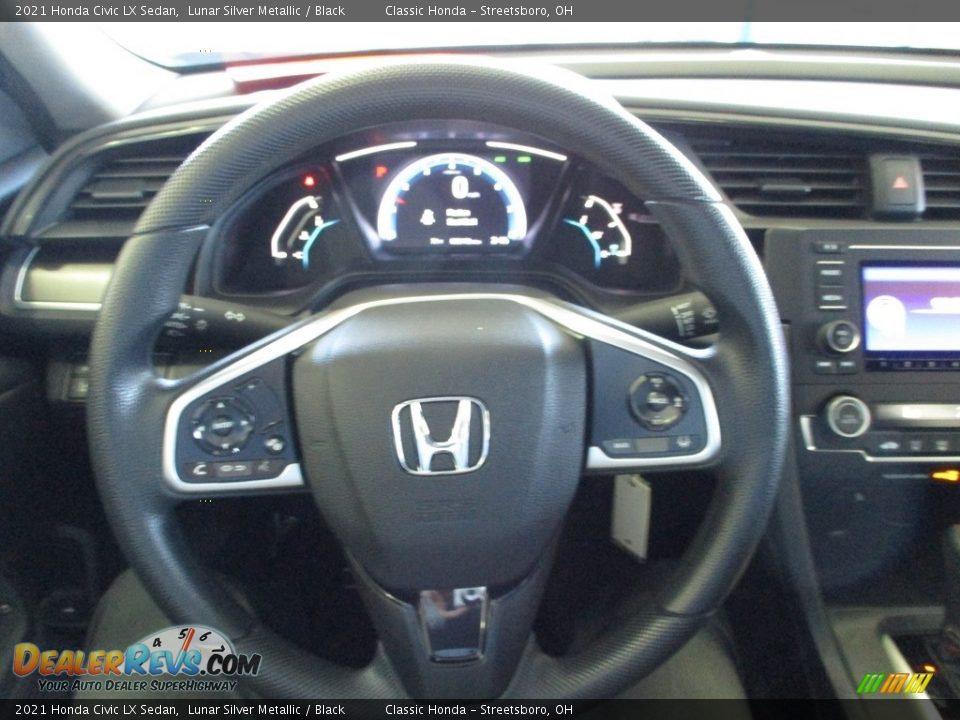 2021 Honda Civic LX Sedan Lunar Silver Metallic / Black Photo #29