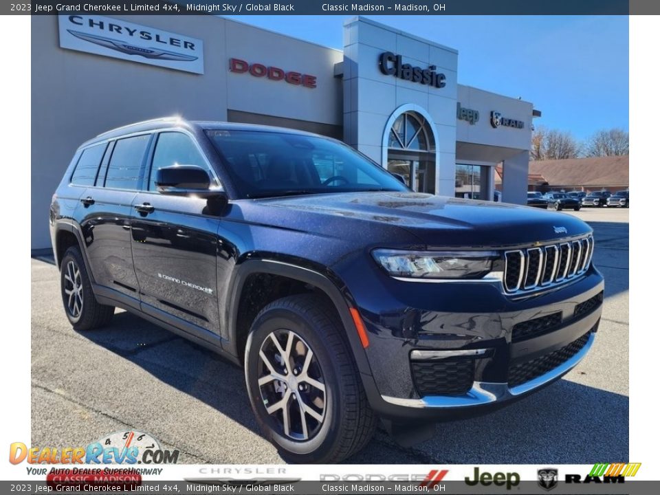2023 Jeep Grand Cherokee L Limited 4x4 Midnight Sky / Global Black Photo #1