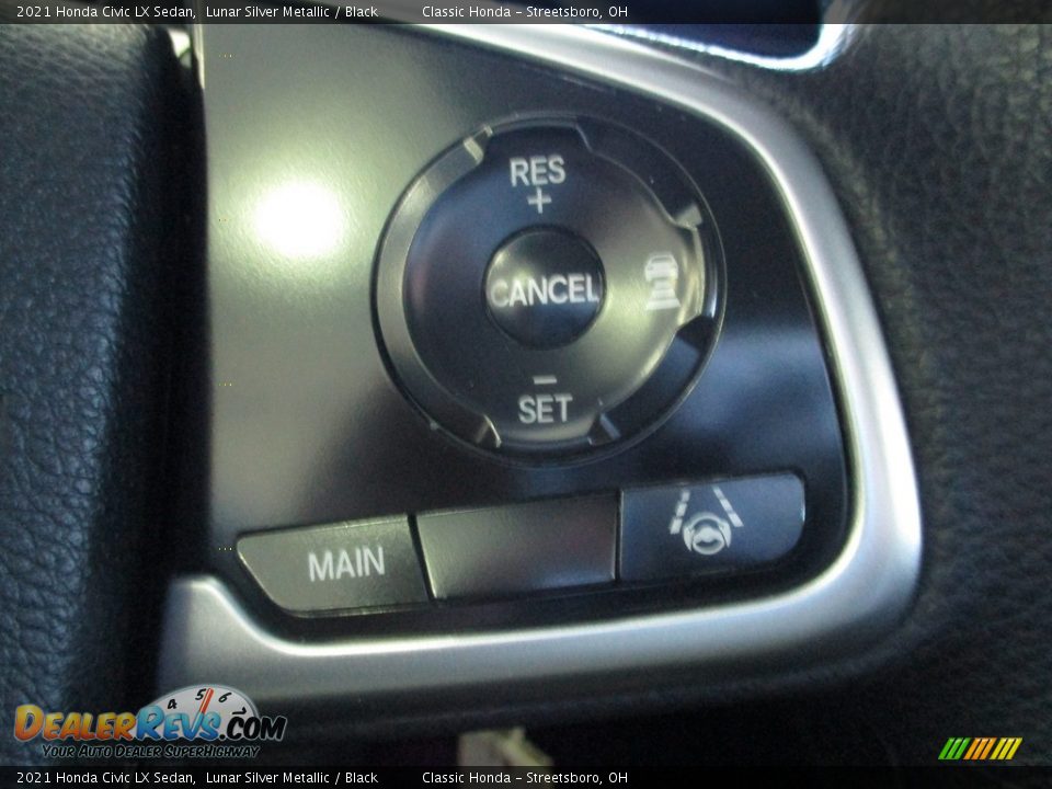 2021 Honda Civic LX Sedan Lunar Silver Metallic / Black Photo #31
