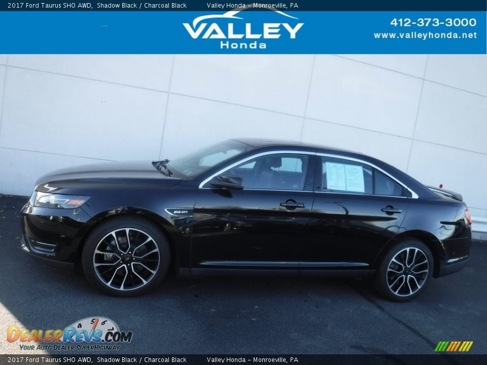 2017 Ford Taurus SHO AWD Shadow Black / Charcoal Black Photo #2