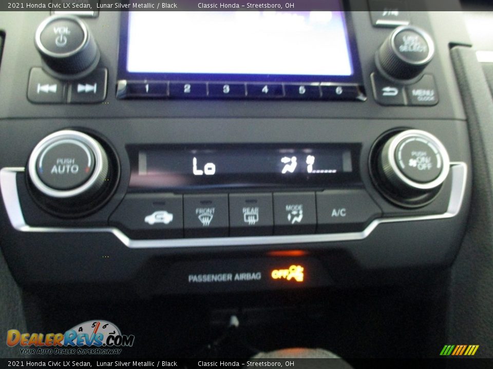 2021 Honda Civic LX Sedan Lunar Silver Metallic / Black Photo #34