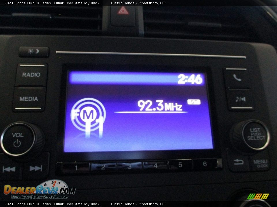 2021 Honda Civic LX Sedan Lunar Silver Metallic / Black Photo #35