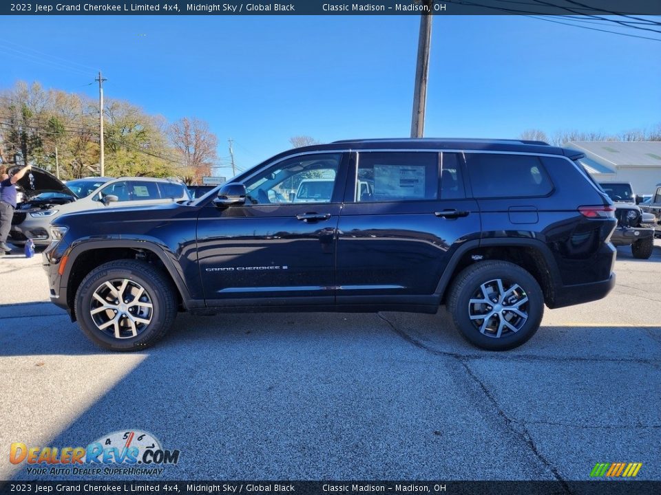 2023 Jeep Grand Cherokee L Limited 4x4 Midnight Sky / Global Black Photo #9