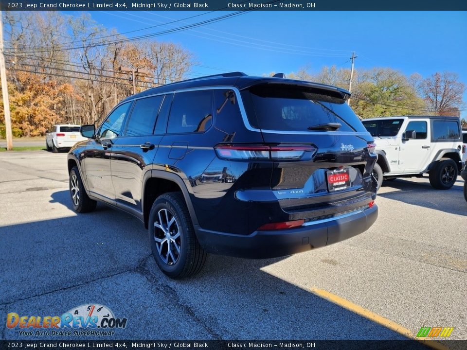 2023 Jeep Grand Cherokee L Limited 4x4 Midnight Sky / Global Black Photo #10