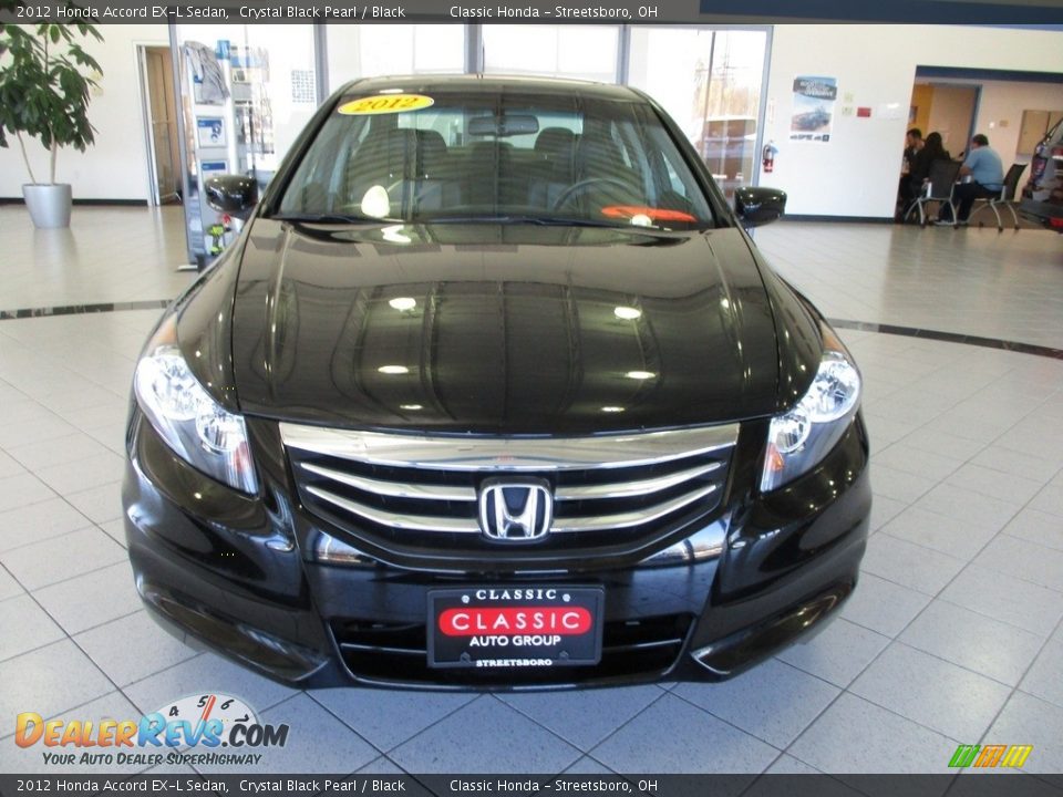 2012 Honda Accord EX-L Sedan Crystal Black Pearl / Black Photo #2