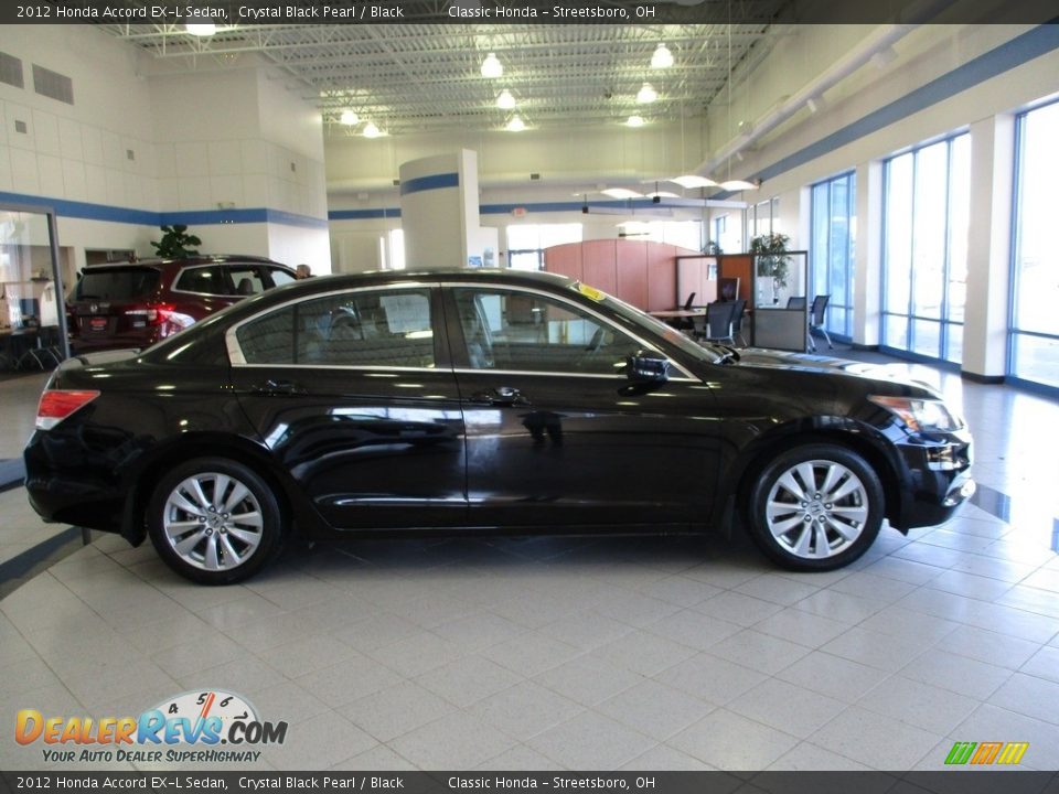2012 Honda Accord EX-L Sedan Crystal Black Pearl / Black Photo #4