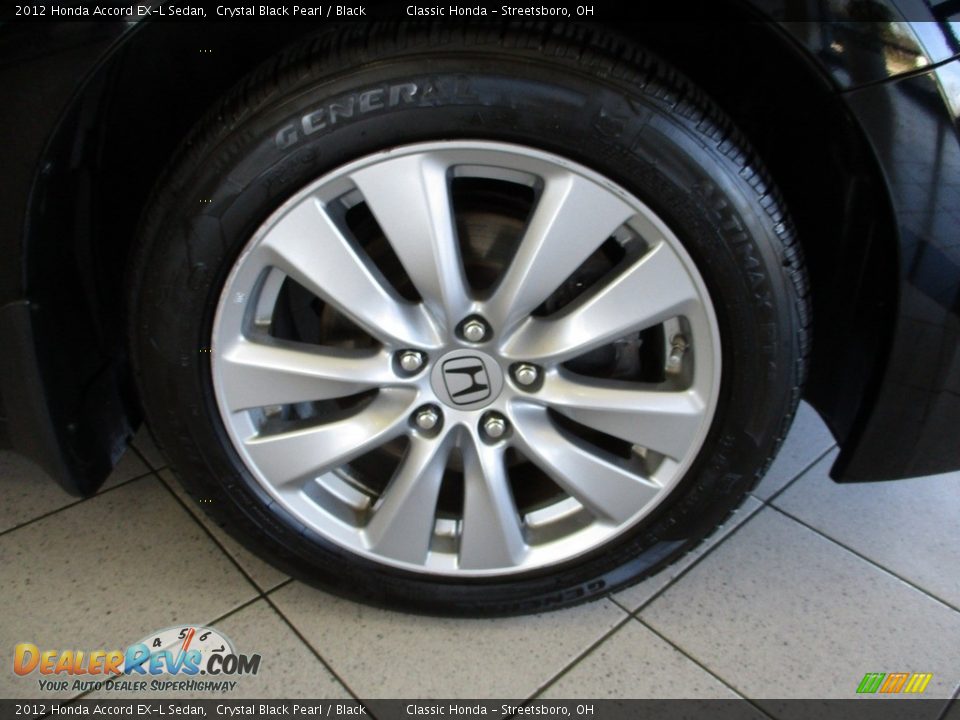2012 Honda Accord EX-L Sedan Crystal Black Pearl / Black Photo #5