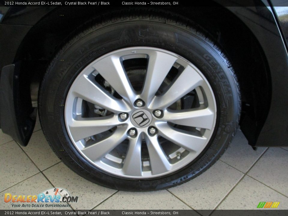 2012 Honda Accord EX-L Sedan Crystal Black Pearl / Black Photo #6