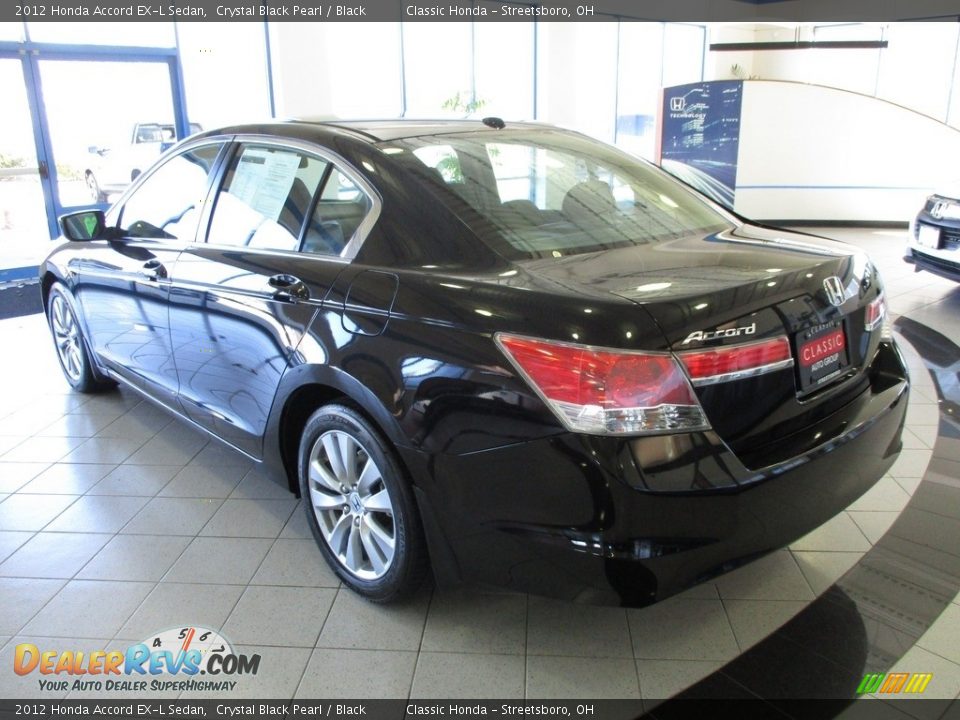 2012 Honda Accord EX-L Sedan Crystal Black Pearl / Black Photo #9