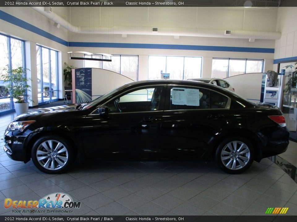 2012 Honda Accord EX-L Sedan Crystal Black Pearl / Black Photo #10