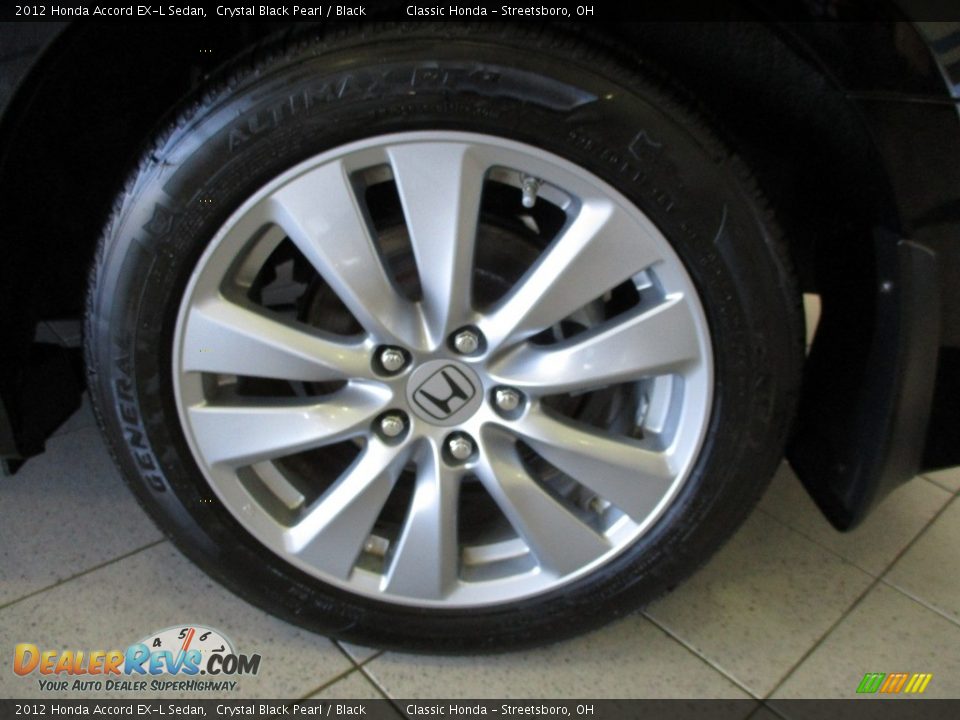 2012 Honda Accord EX-L Sedan Crystal Black Pearl / Black Photo #11