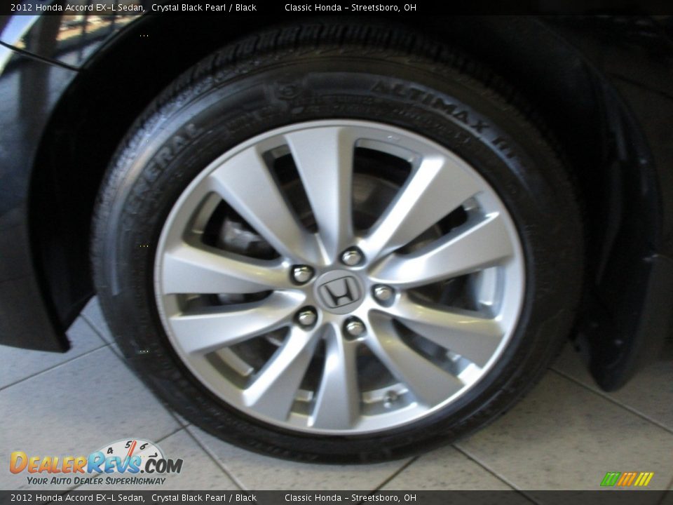 2012 Honda Accord EX-L Sedan Crystal Black Pearl / Black Photo #12