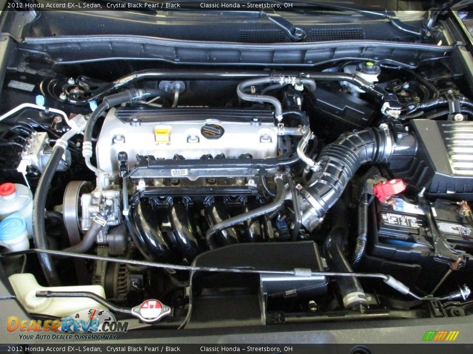 2012 Honda Accord EX-L Sedan Crystal Black Pearl / Black Photo #13
