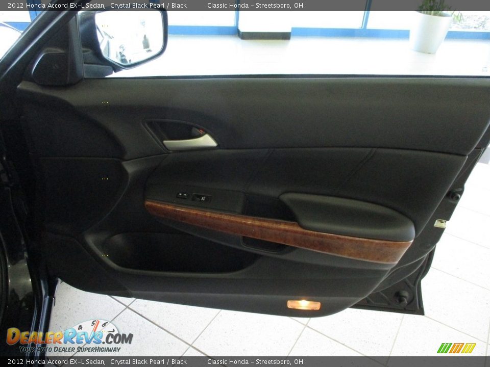 2012 Honda Accord EX-L Sedan Crystal Black Pearl / Black Photo #14