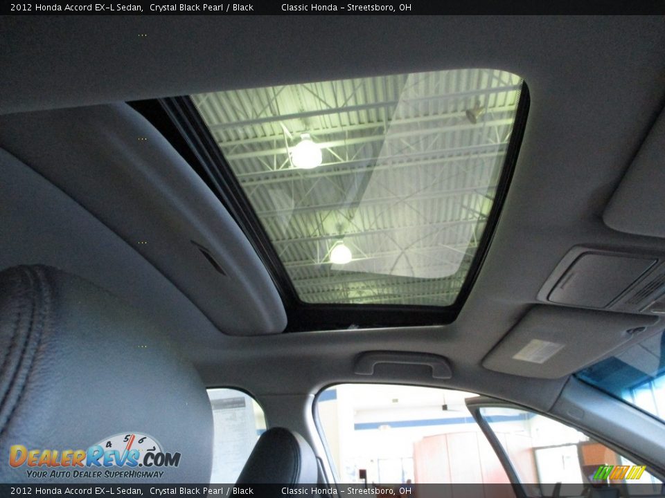 2012 Honda Accord EX-L Sedan Crystal Black Pearl / Black Photo #17