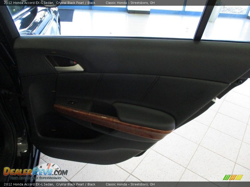2012 Honda Accord EX-L Sedan Crystal Black Pearl / Black Photo #18