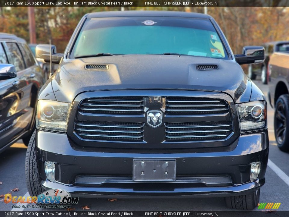 2017 Ram 1500 Sport Crew Cab 4x4 Brilliant Black Crystal Pearl / Black Photo #3