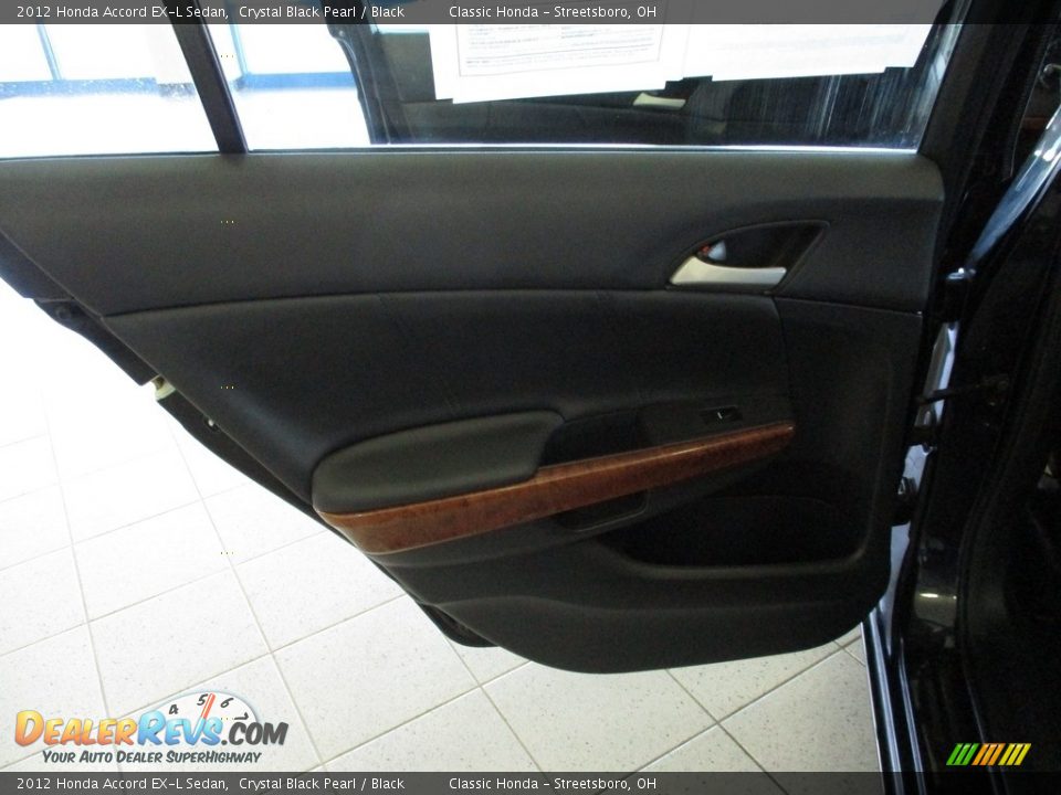 2012 Honda Accord EX-L Sedan Crystal Black Pearl / Black Photo #23