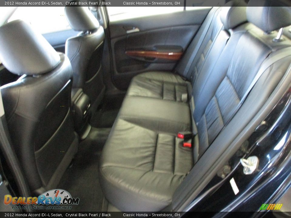2012 Honda Accord EX-L Sedan Crystal Black Pearl / Black Photo #25