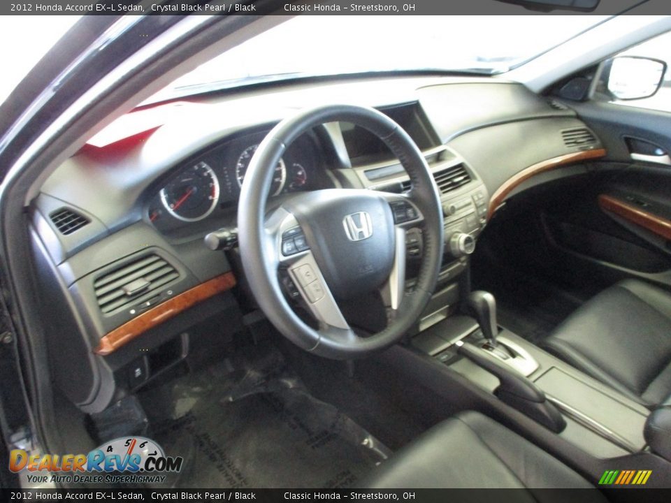 2012 Honda Accord EX-L Sedan Crystal Black Pearl / Black Photo #27