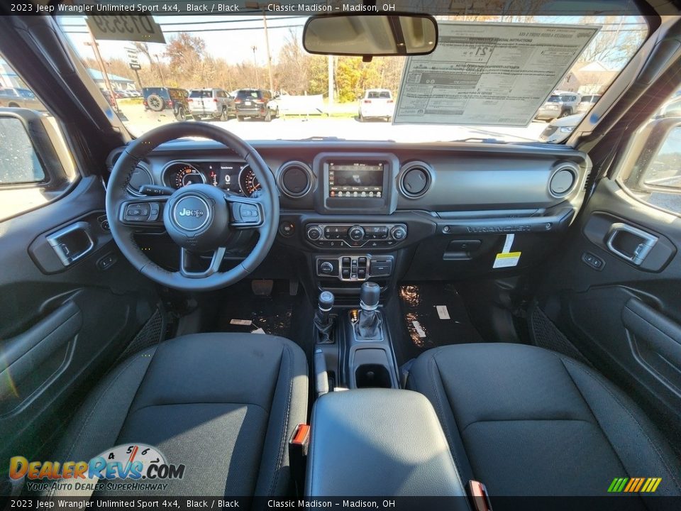 2023 Jeep Wrangler Unlimited Sport 4x4 Black / Black Photo #4