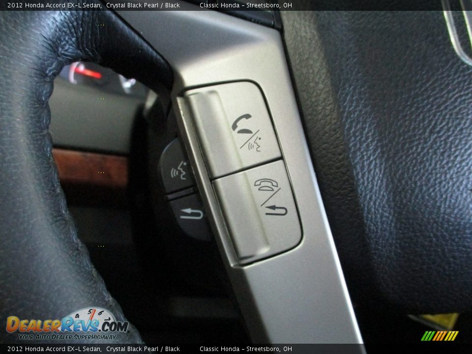 2012 Honda Accord EX-L Sedan Crystal Black Pearl / Black Photo #31