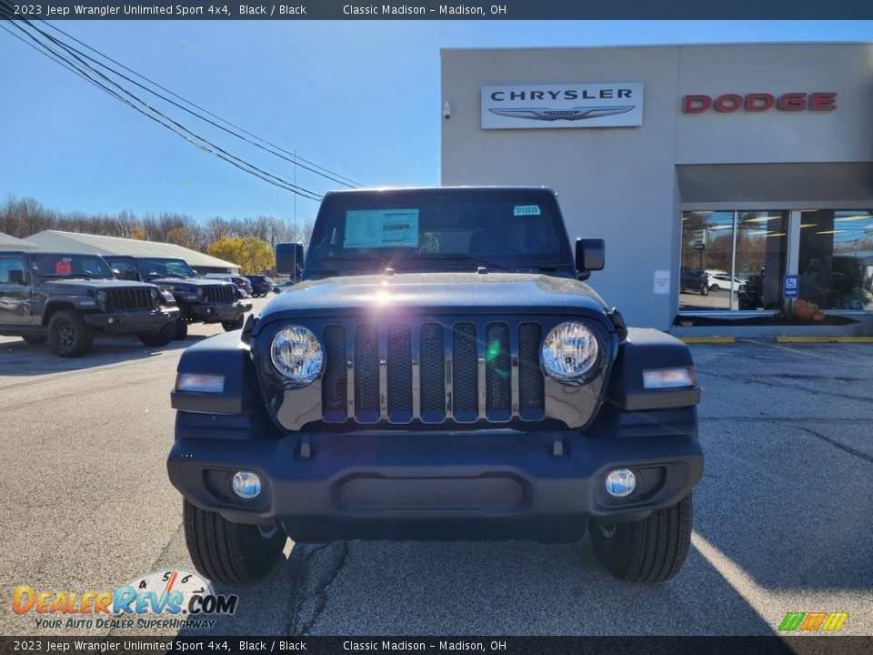 2023 Jeep Wrangler Unlimited Sport 4x4 Black / Black Photo #7