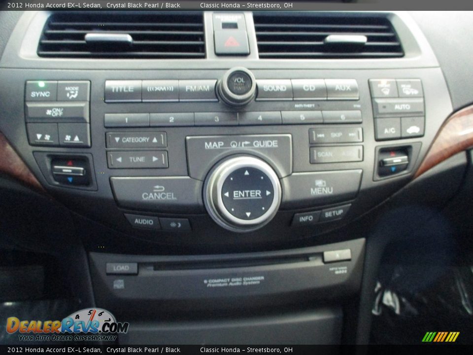 2012 Honda Accord EX-L Sedan Crystal Black Pearl / Black Photo #34