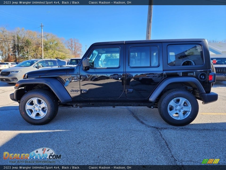 2023 Jeep Wrangler Unlimited Sport 4x4 Black / Black Photo #8