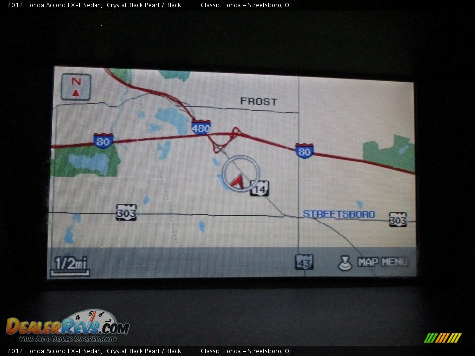 2012 Honda Accord EX-L Sedan Crystal Black Pearl / Black Photo #35