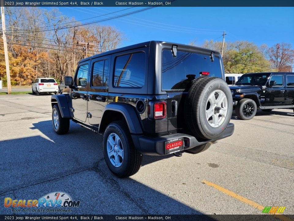 2023 Jeep Wrangler Unlimited Sport 4x4 Black / Black Photo #9