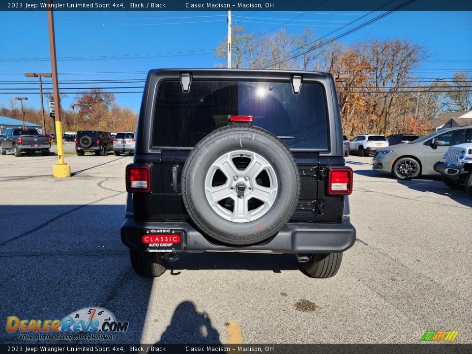 2023 Jeep Wrangler Unlimited Sport 4x4 Black / Black Photo #10