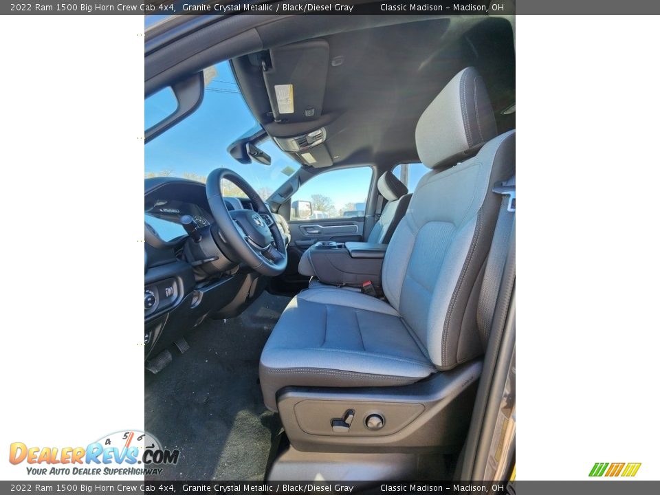 2022 Ram 1500 Big Horn Crew Cab 4x4 Granite Crystal Metallic / Black/Diesel Gray Photo #3