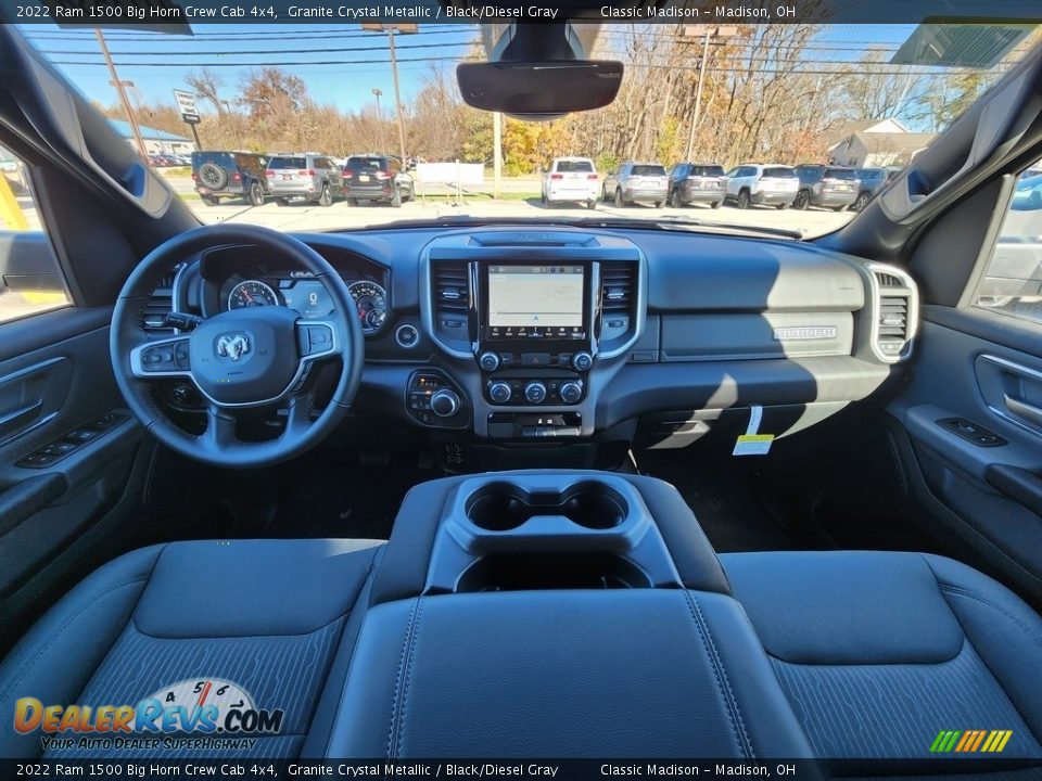 2022 Ram 1500 Big Horn Crew Cab 4x4 Granite Crystal Metallic / Black/Diesel Gray Photo #4