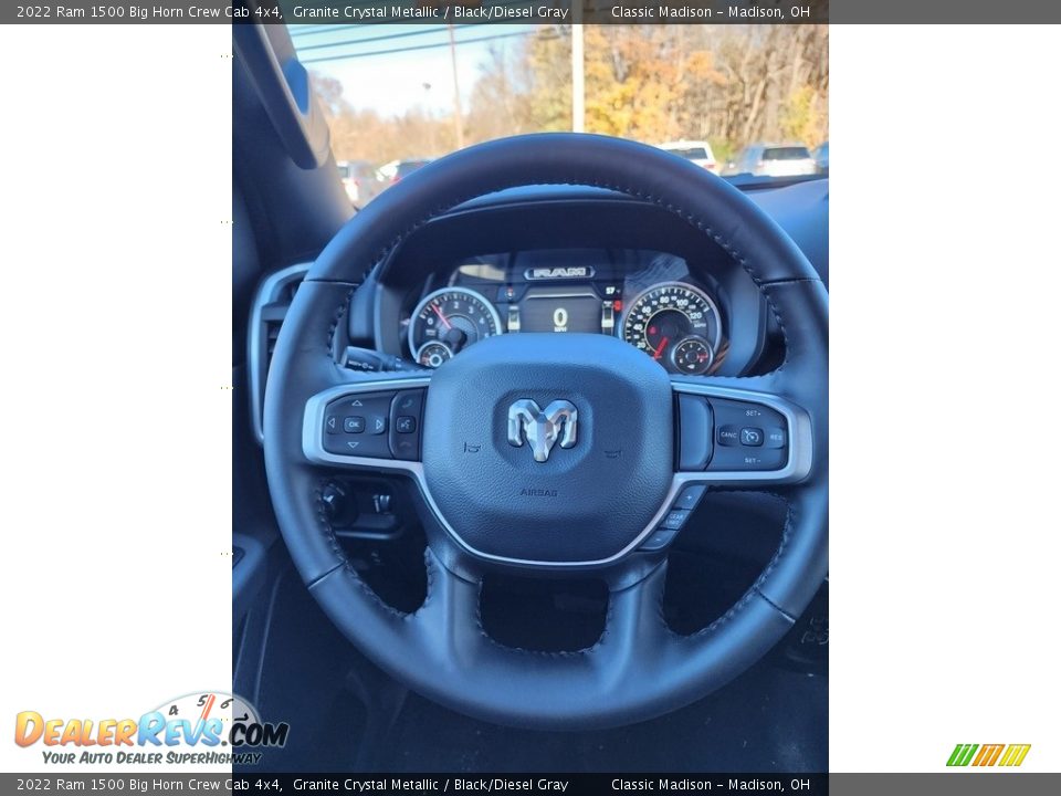 2022 Ram 1500 Big Horn Crew Cab 4x4 Granite Crystal Metallic / Black/Diesel Gray Photo #5