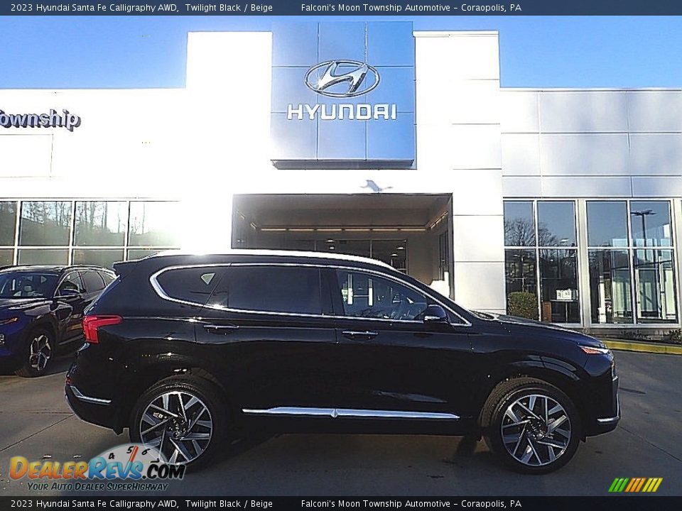 2023 Hyundai Santa Fe Calligraphy AWD Twilight Black / Beige Photo #1