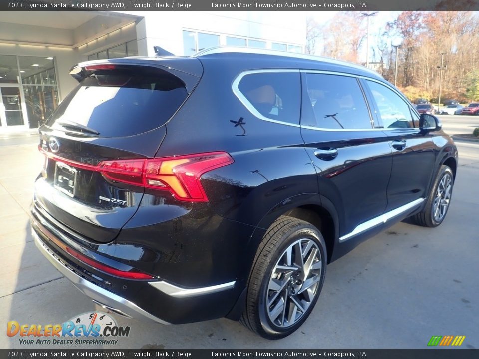 2023 Hyundai Santa Fe Calligraphy AWD Twilight Black / Beige Photo #2