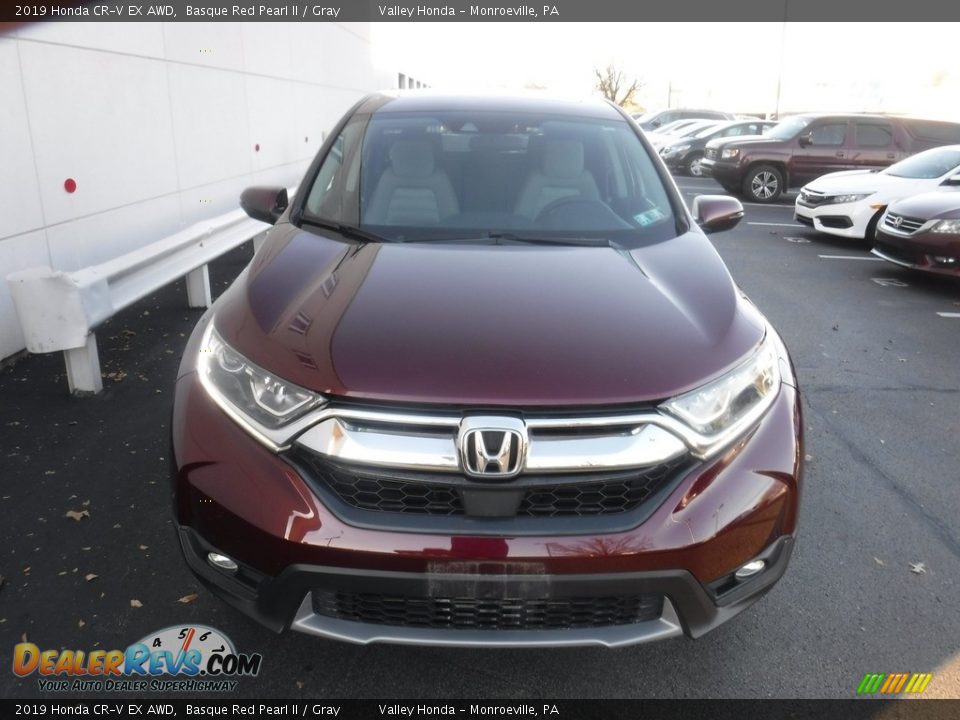 2019 Honda CR-V EX AWD Basque Red Pearl II / Gray Photo #5