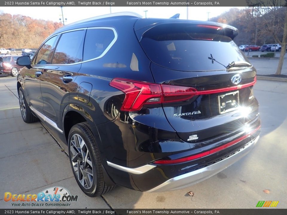 2023 Hyundai Santa Fe Calligraphy AWD Twilight Black / Beige Photo #5