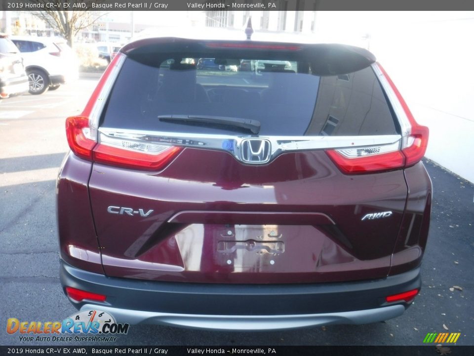 2019 Honda CR-V EX AWD Basque Red Pearl II / Gray Photo #9