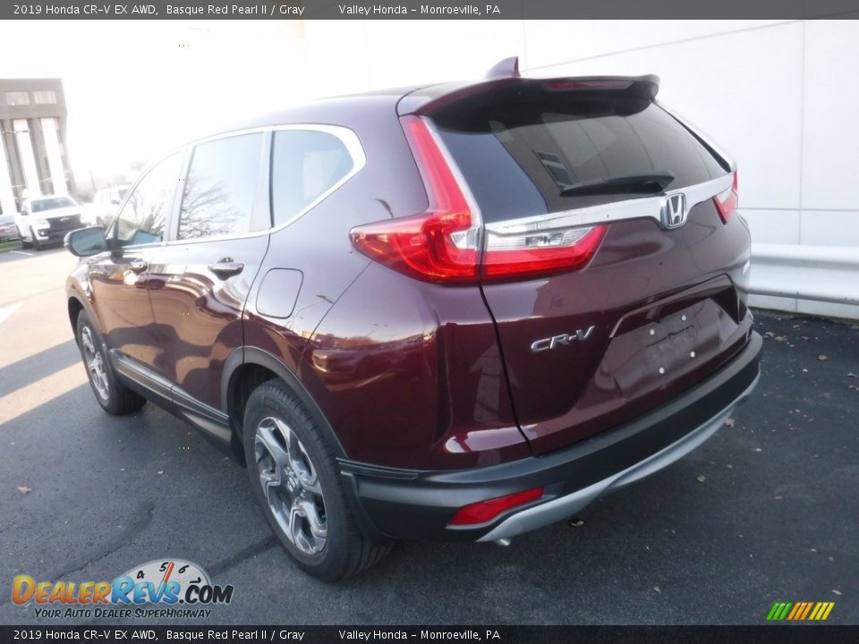 2019 Honda CR-V EX AWD Basque Red Pearl II / Gray Photo #10