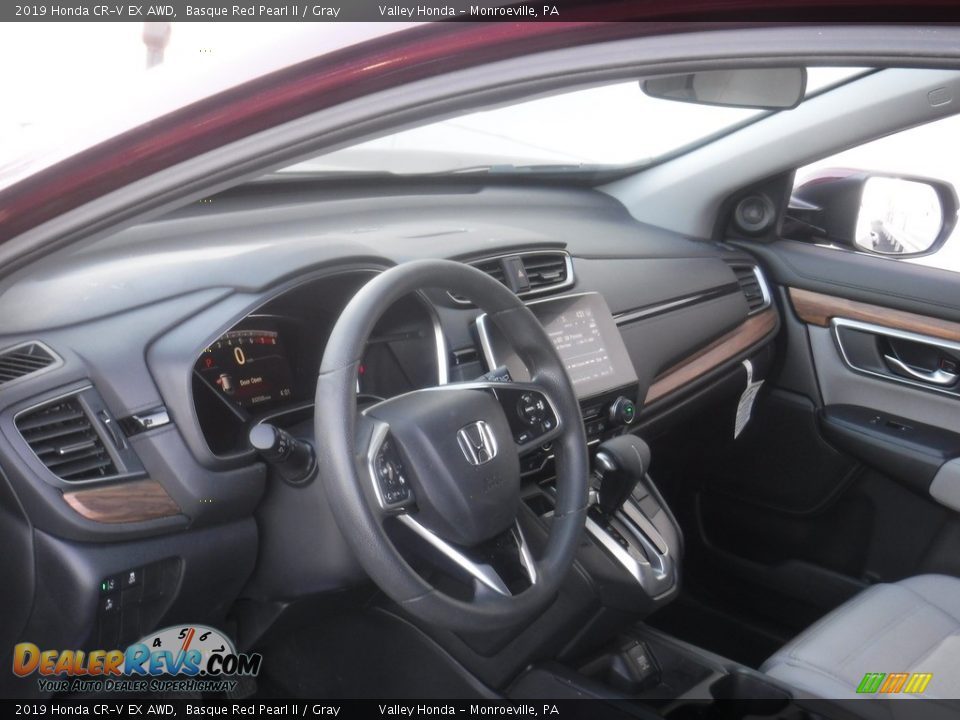 2019 Honda CR-V EX AWD Basque Red Pearl II / Gray Photo #13