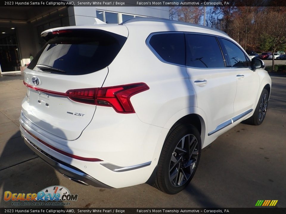 2023 Hyundai Santa Fe Calligraphy AWD Serenity White Pearl / Beige Photo #2