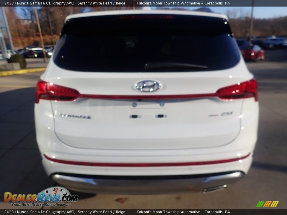 2023 Hyundai Santa Fe Calligraphy AWD Serenity White Pearl / Beige Photo #3