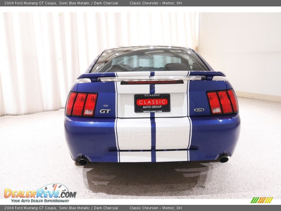 2004 Ford Mustang GT Coupe Sonic Blue Metallic / Dark Charcoal Photo #14