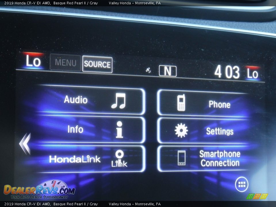 2019 Honda CR-V EX AWD Basque Red Pearl II / Gray Photo #26
